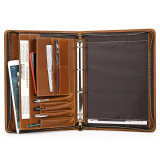 Crazy Horse leather Ipad case 12.9   laptop case bag computer case large capacity pad cover luxury designer men clutch bag
