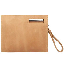 Newsbirds High Grade Large Clutch Bag Leather Men Brief Case Bag With Shoulder Strap Male Men's Document Bag Pouch Leather 30cm