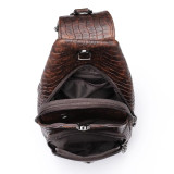 Luxury Designer Men's Leather Chest Bag Real Cowhide Men's Chest Packs Crossbody Male Bag Single Shoulder Bag Man Popular 2022