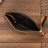 Men Women's Leather purse cellphone pouch iphone bag single zipper long purse slim wallet for coins man woman for card cash
