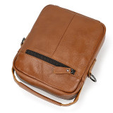2024 new fashion men leather shoulder bag Men casual trade simple leisure shoulder bags crossbody bag phone pouch for men male