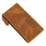 Small wallet for men women coins purse leather bifold card holder coin walllet short