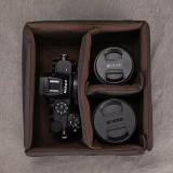 New Design Leather Backpack for Camera Genuine Leather Bagpack For Men Male Travel Bag for DSLR Cameras Bag Large Capacity