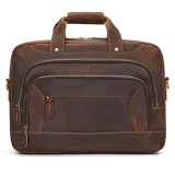 Briefcase Bag Men's Genuine Leather Briefcase Male Man Laptop Bag Natural Leather for Men Messenger Bag Large Vintage Men Bag