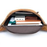 Newsbirds High Quality Vintage Leather Chest Bag Waist Bag Natural Cowskin Male Casual Bag Outdoor Small Bags For Men Waist Pack