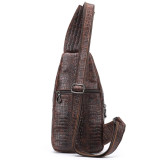Luxury Designer Men's Leather Chest Bag Real Cowhide Men's Chest Packs Crossbody Male Bag Single Shoulder Bag Man Popular 2022