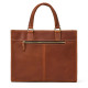 Newsbirds Leather Handbag Men 100% Cow Skin Briefcase With Shoulder Strap Laptop Handbag With 2 Front Pockets New Designer Bag