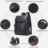 Fashion Alligator Pattern Genuine Leather Backpack for Men Business Laptop Rucksack School Bag Computer Backpack Bag 14 