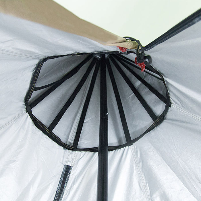 HEX Solo Winter Hot Tent with Wood Stove Jack 1 Person Camping Teepee tent