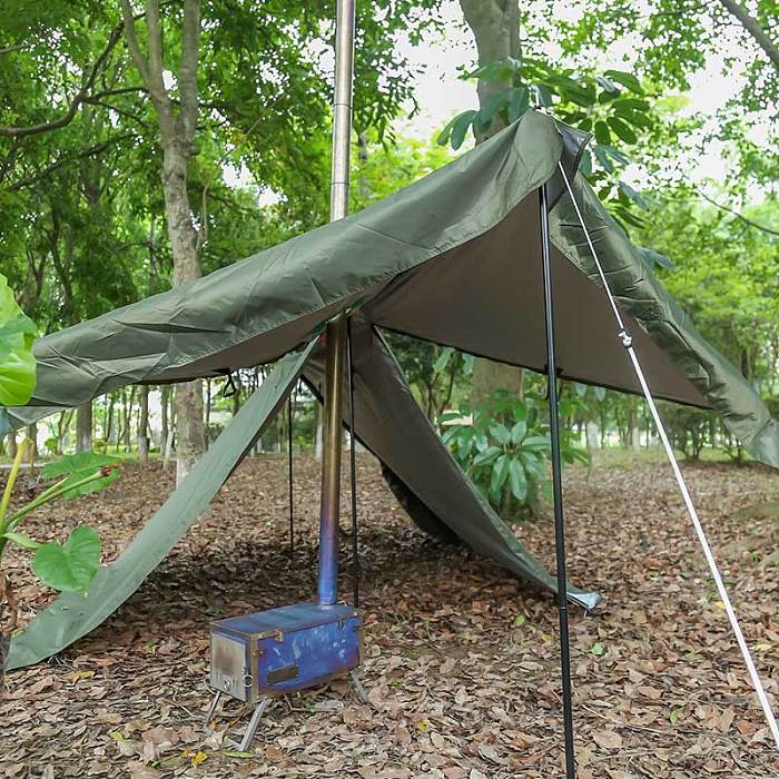 Backwoods Bungalow with stove