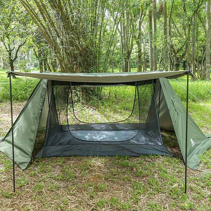 Backwoods Bungalow with stove jack