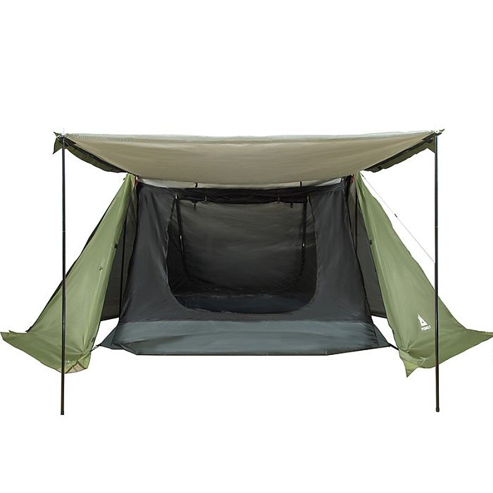 FORT Hot Tent Hot Shelter With Stove Jack 4 Season Camping Survival Bungalow Cold Weather Insulated Tent, 1 2 Person