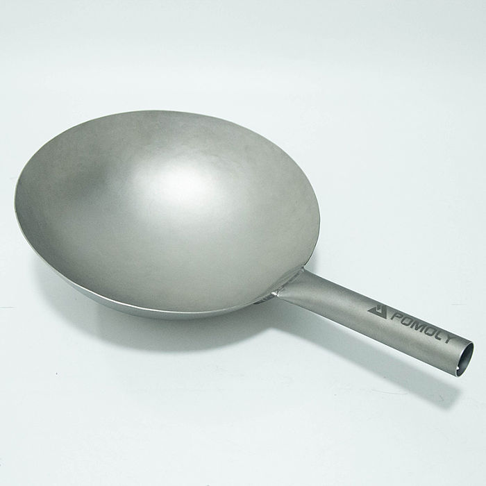 POMOLY Titanium Camping Cooking Wok - Cantonese Traditional Style