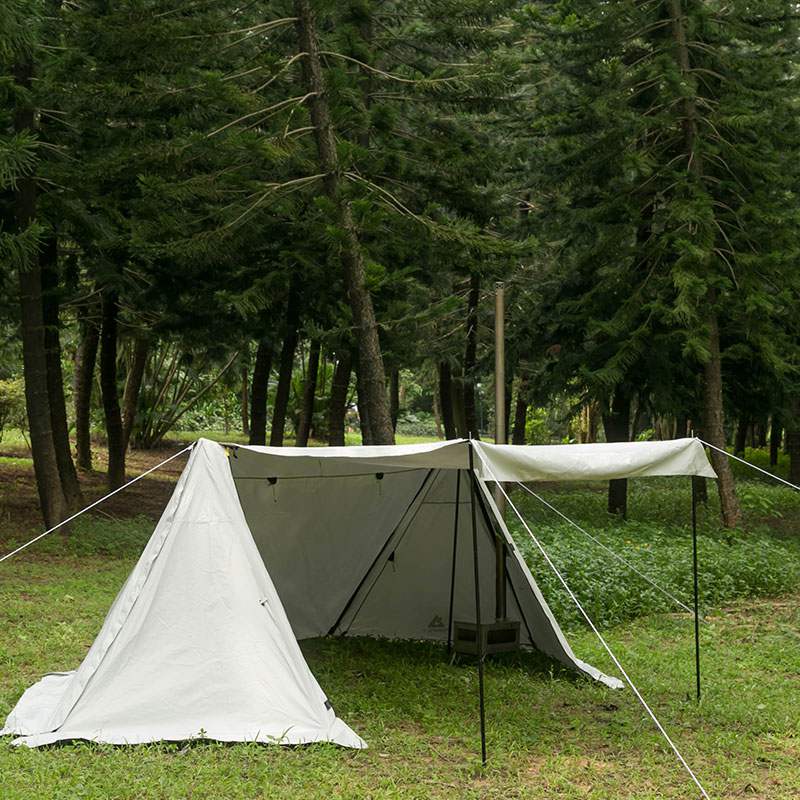 FORT Hot Tent, Hot Shelter, Backwoods Bungalow with Wood Stove