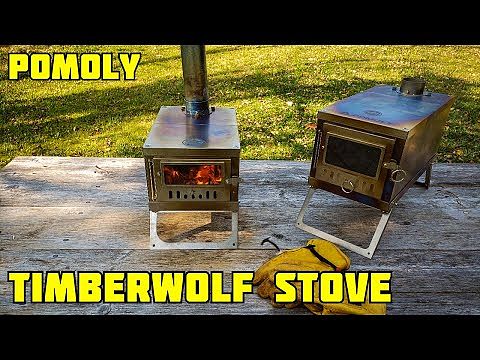 TIMBER Wolf Ultralight Tent Stove Titanium for Solo Camping | Lonewolf 902 Signature