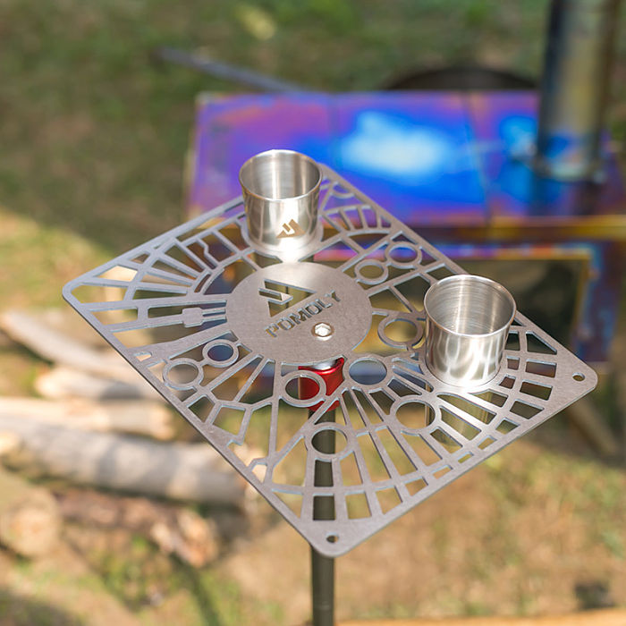 G2 Gimbal Table | Titanium Table for Hiking and Camping | POMOLY