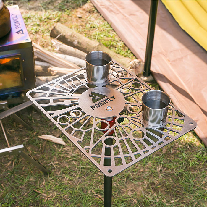 G2 Gimbal Table | Titanium Table for Hiking and Camping | POMOLY