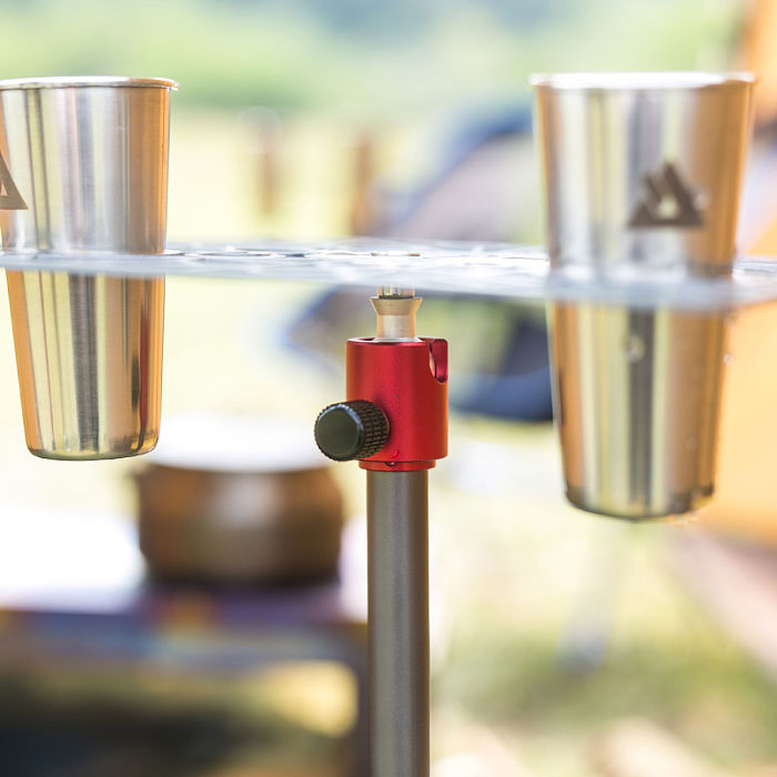 G2 Gimbal Table | Titanium Table for Hiking and Camping | POMOLY