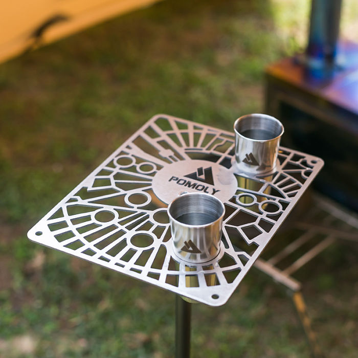 G2 Gimbal Table | Titanium Table for Hiking and Camping | POMOLY