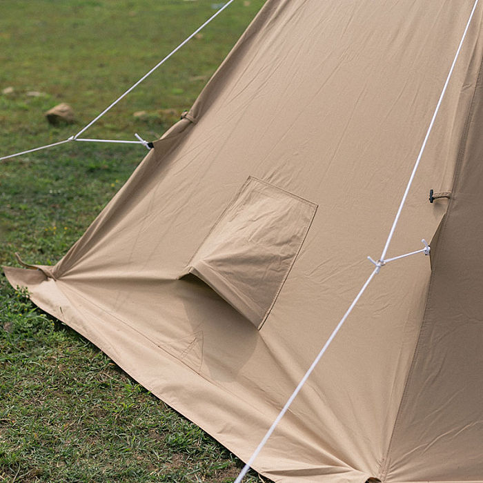 YARN Canvas Tent | 2 Person Tipi Tent with Wood Stove Jack for All Season Camping