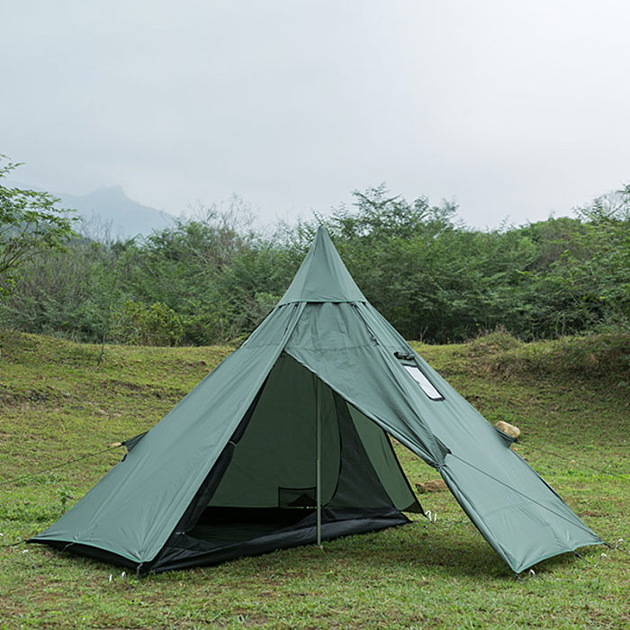HUSSAR Ultralight Hot Tent | 1-2 Person Tipi Tent with Wood Stove Jack for Winter Camping
