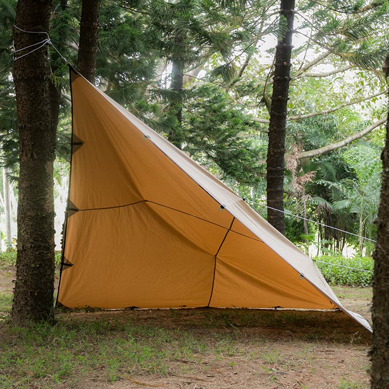 ポモリータープ　ローンウルフ902 Tarp with Stove Jack for Solo Bushcraft and Camping