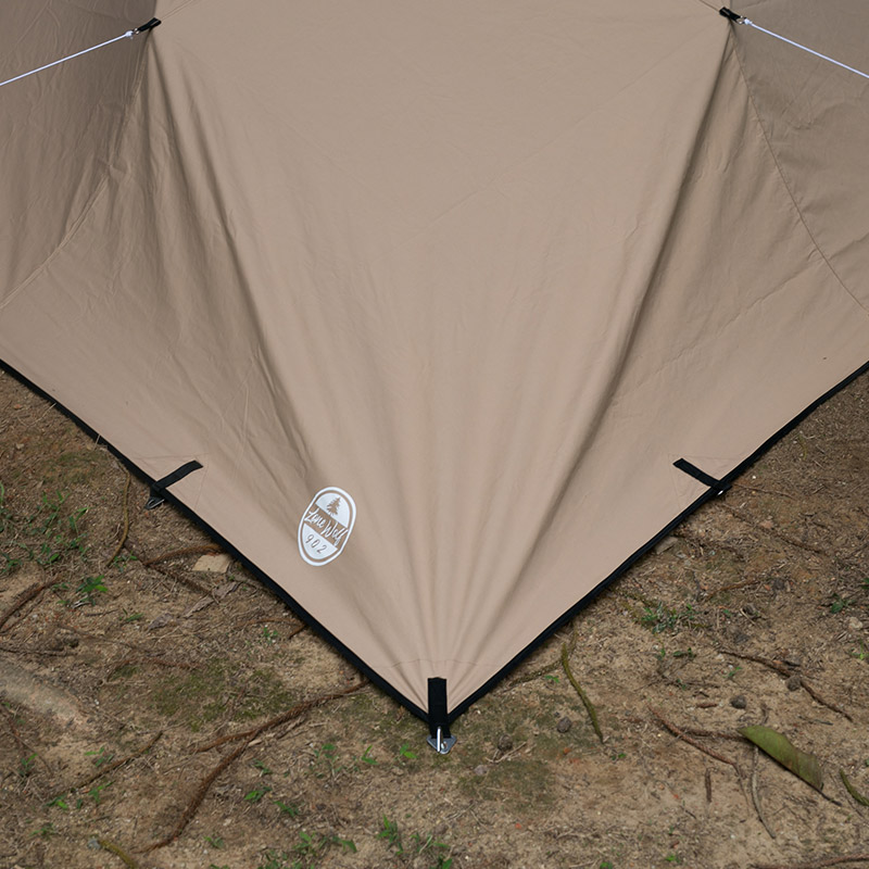 Rhombus TC Tarp Canvas Wolf Den Tarp for Solo Bushcraft and