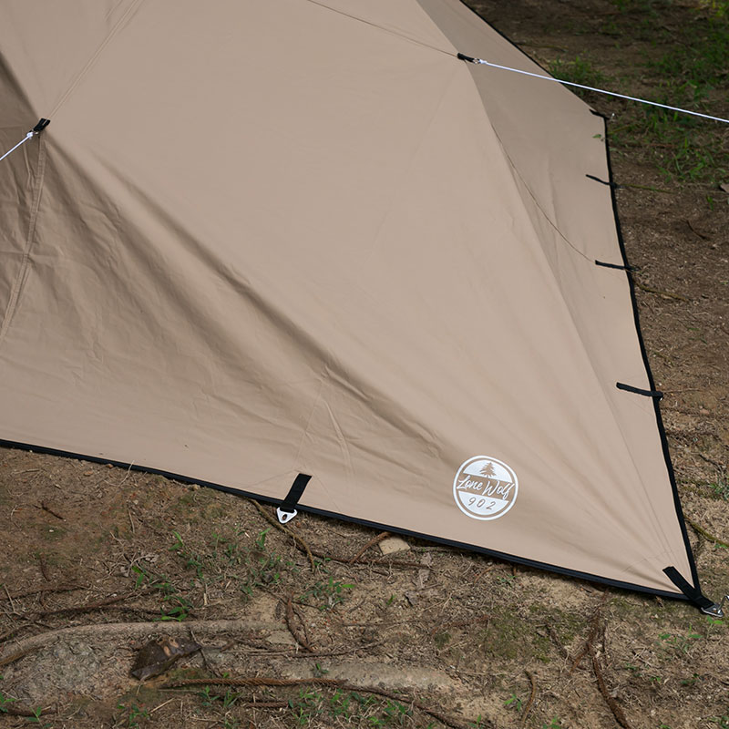 Rhombus TC Tarp Canvas Wolf Den Tarp for Solo Bushcraft and