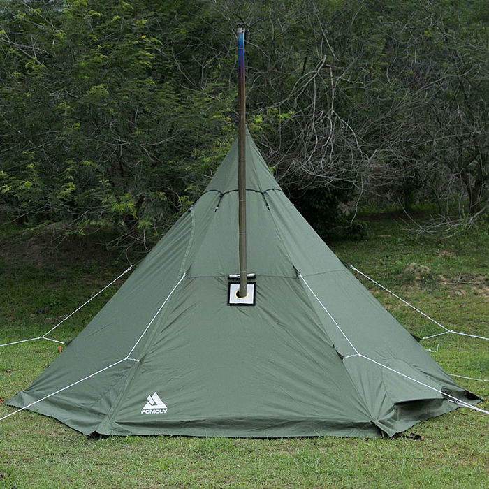 MANTA Tipi Tent With Stove Jack 2-4 Person For Hot Tent Camping