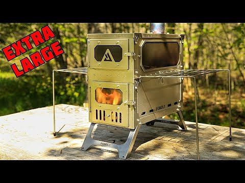 T-Brick Max | Portable Titanium Stove for Multiplayer Hot Tent Camping