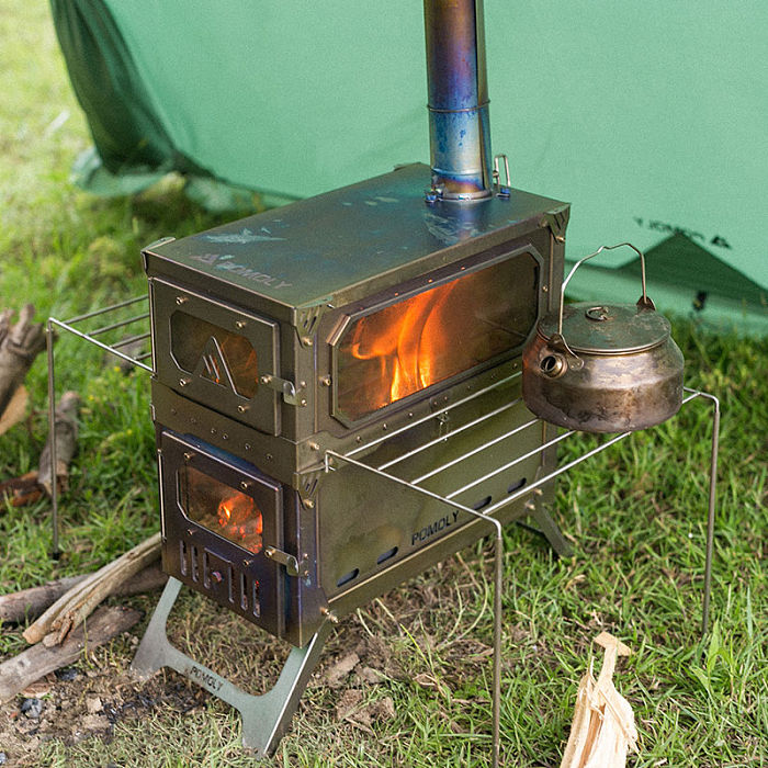 T-Brick Max | Portable Titanium Stove for Multiplayer Hot Tent Camping