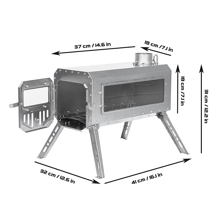titanium tent stove