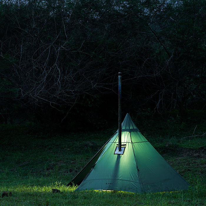 HUSSAR Ultralight Hot Tent | 1-2 Person Tipi Tent with Wood Stove Jack for Winter Camping