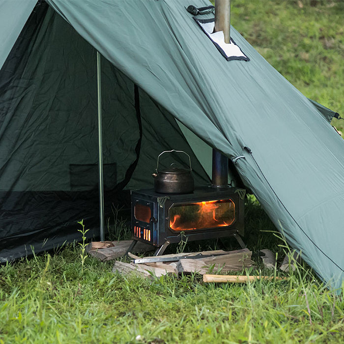 HUSSAR Ultralight Hot Tent | 1-2 Person Tipi Tent with Wood Stove Jack for Winter Camping