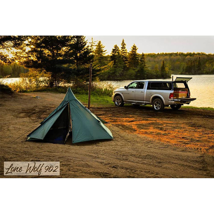 HUSSAR Ultralight Hot Tent | 1-2 Person Tipi Tent with Wood Stove Jack for Winter Camping