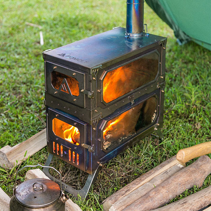T-Brick Max | Portable Titanium Stove for Multiplayer Hot Tent Camping