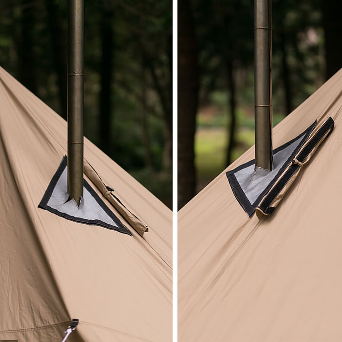 Rhombus Bushcraft Shelter with Stove Jack | Canvas Wolf Den Tarp 2.0 | Lonewolf902 Signature