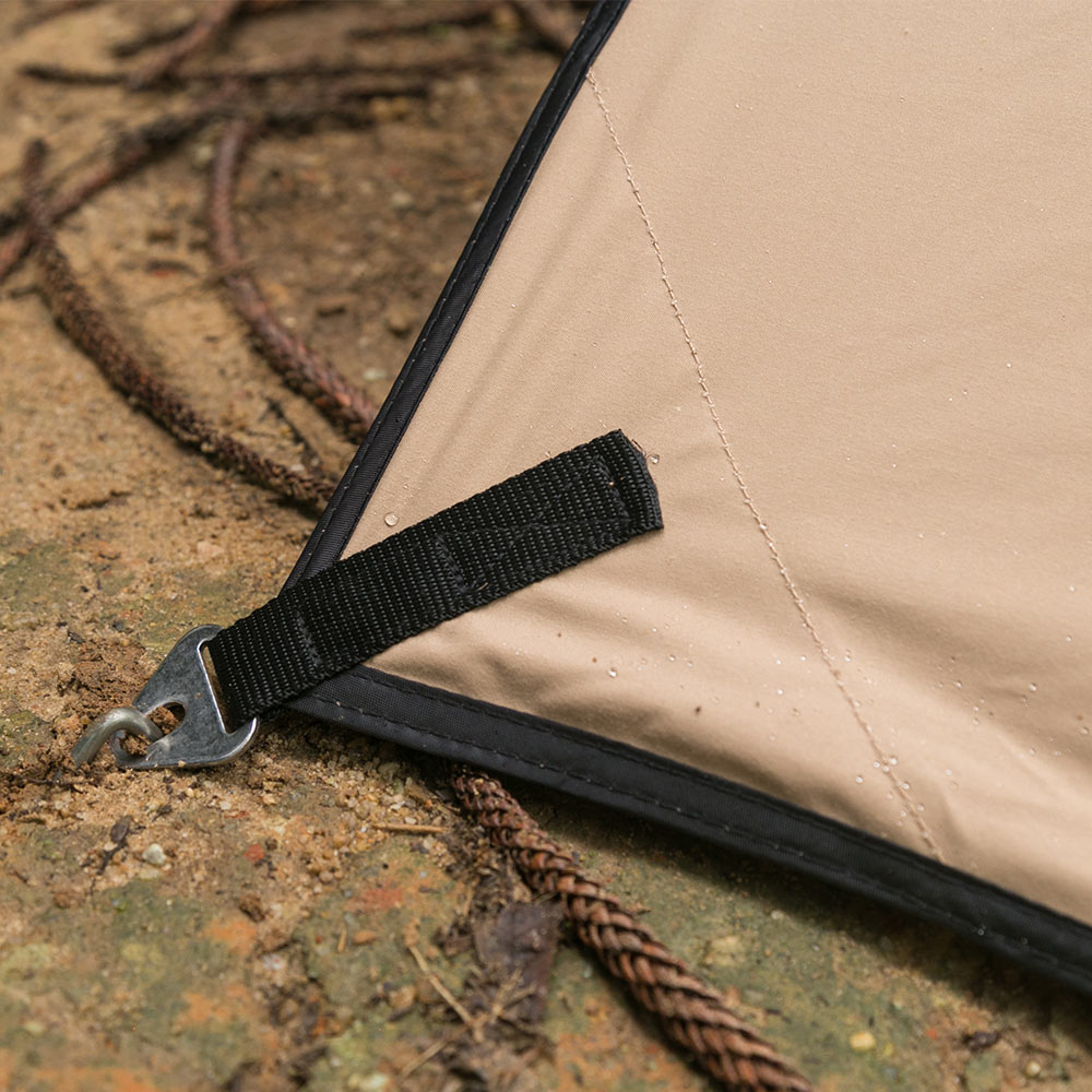 Canvas Shelter with Stove Jack for Solo Bushcraft and Camping