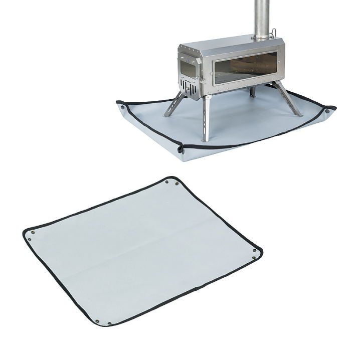 POMOLY Stove Ember Mat | Fire Pit Mat | Tent Footprint Protector | 28.7in  x 22.8in  (73 cm x 58 cm)