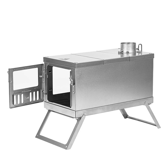 TIMBER Stove | Titanium Wood Stove for Hot Tent and Camping | POMOLY Version