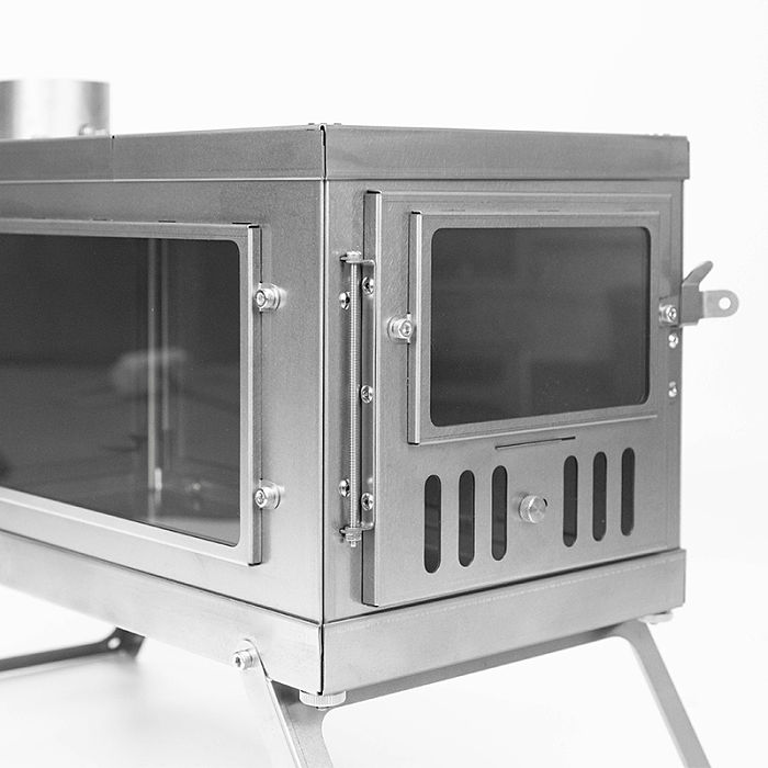 TIMBER Stove | Titanium Wood Stove for Hot Tent and Camping | POMOLY Version