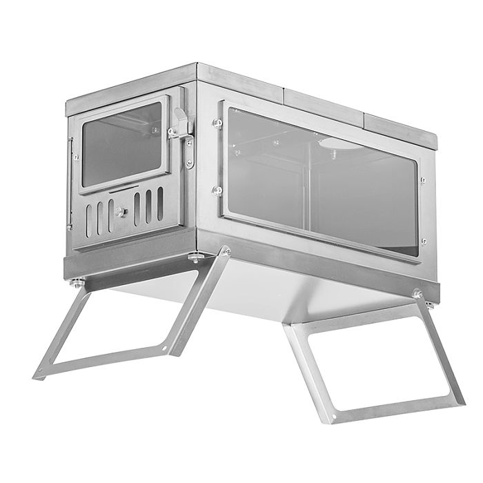TIMBER Stove | Titanium Wood Stove for Hot Tent and Camping | POMOLY Version
