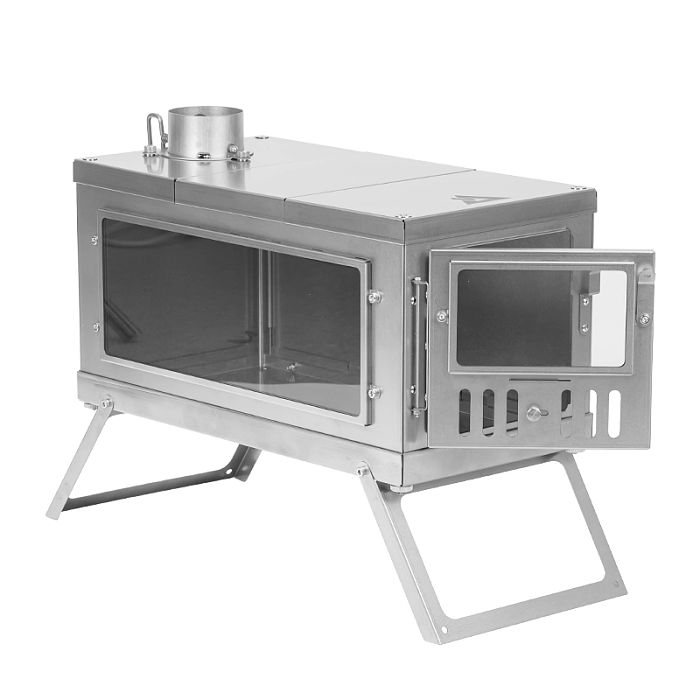 TIMBER Stove | Titanium Wood Stove for Hot Tent and Camping | POMOLY Version