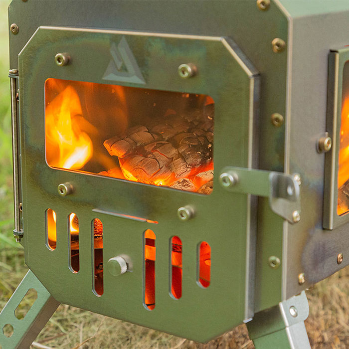 Traveller Wood Stove | Ultralight Titanium Tent Stove 3.3 lbs
