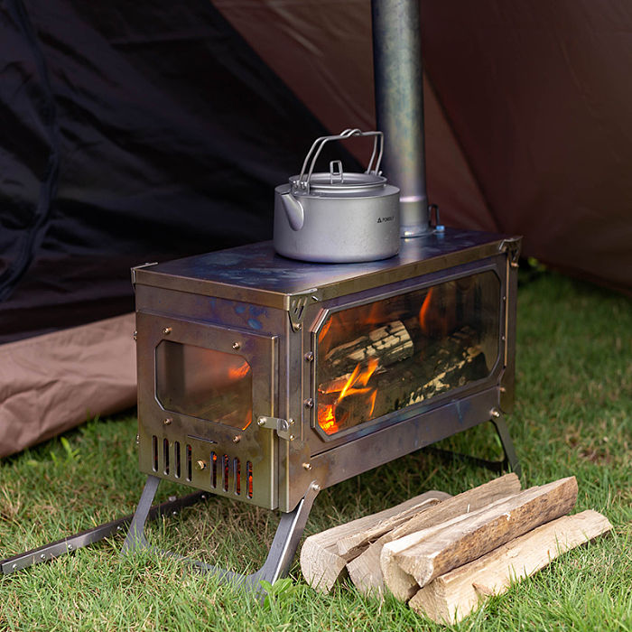T-Brick Ultra | Portable Titanium Wood Stove | Camping Tent Stove for 3-6P