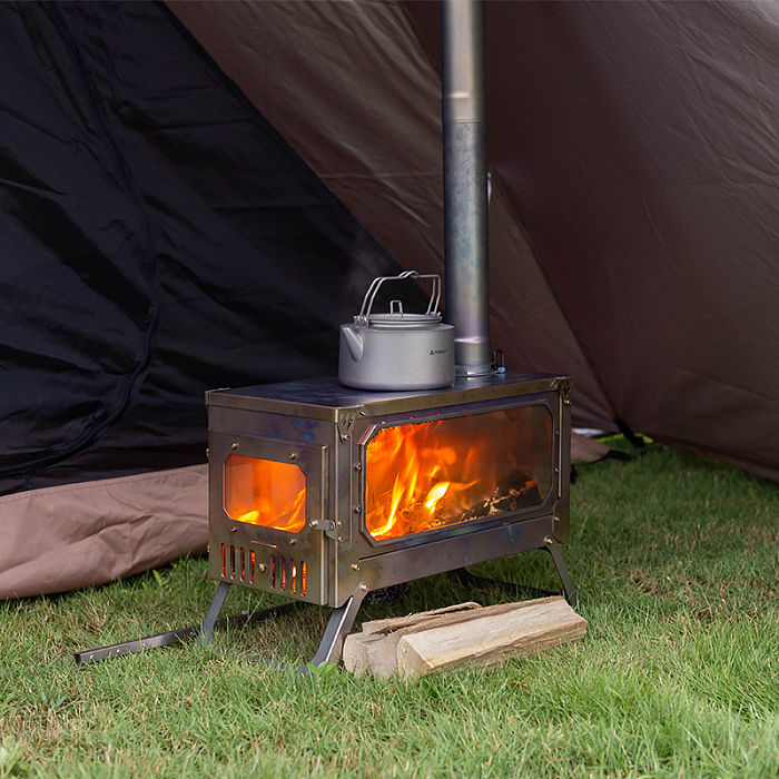 T-Brick Ultra | Portable Titanium Wood Stove | Camping Tent Stove for 3-6P