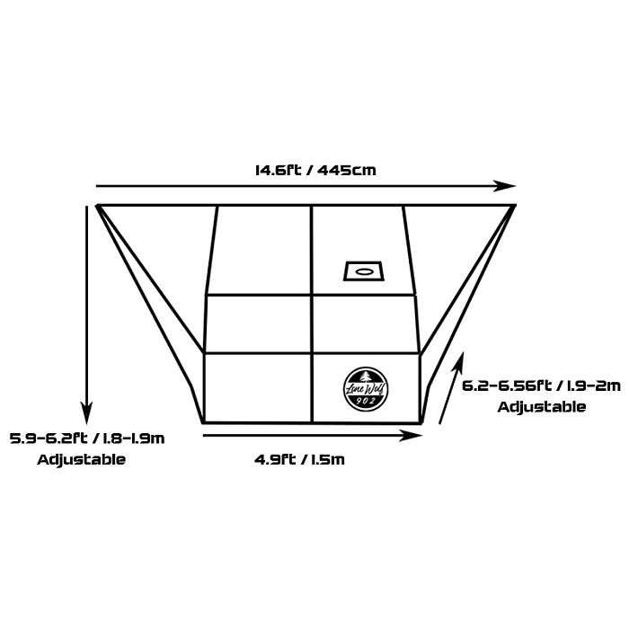 Rhombus Hammock Hot Tarp | Lonewolf902 Canvas Hot Shelter for Hammock Camping