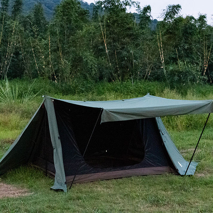 FORT TC Hot Tent | Canvas Hot Shelter Tent with Stove Jack Green