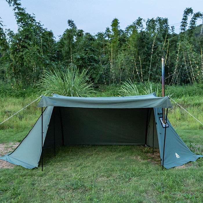FORT TC Hot Tent | Canvas Hot Shelter Tent with Stove Jack Green