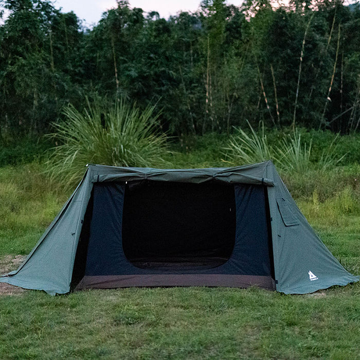 FORT TC Hot Tent | Canvas Hot Shelter Tent with Stove Jack Green